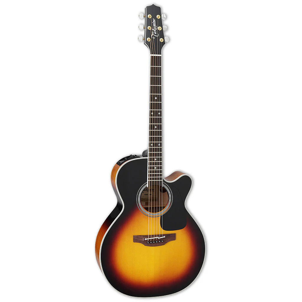 Takamine - Pro Series 6 NEX AC/EL Guitar with Cutaway - Brown Sunburst - Image 2