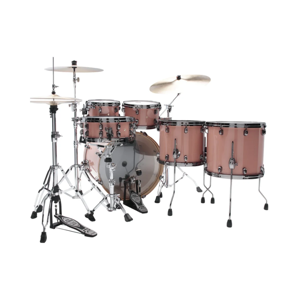 TAMA Starclassic Performer 5-Piece Shell Pack - Dusty Rose, Hyper-Drive Configuration & Black Nickel Shell Hardware - Image 3