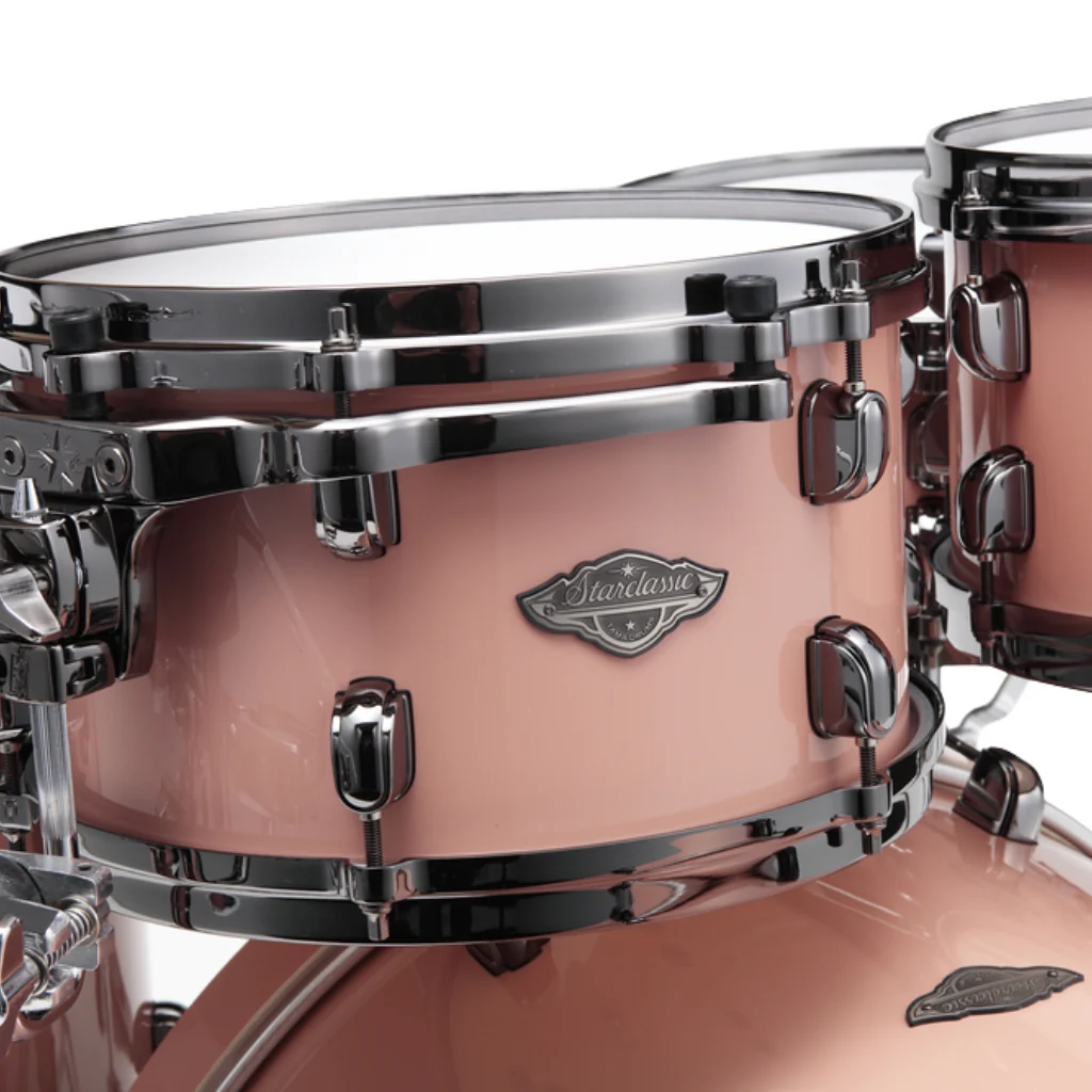 TAMA Starclassic Performer 5-Piece Shell Pack - Dusty Rose, Hyper-Drive Configuration & Black Nickel Shell Hardware - Image 4
