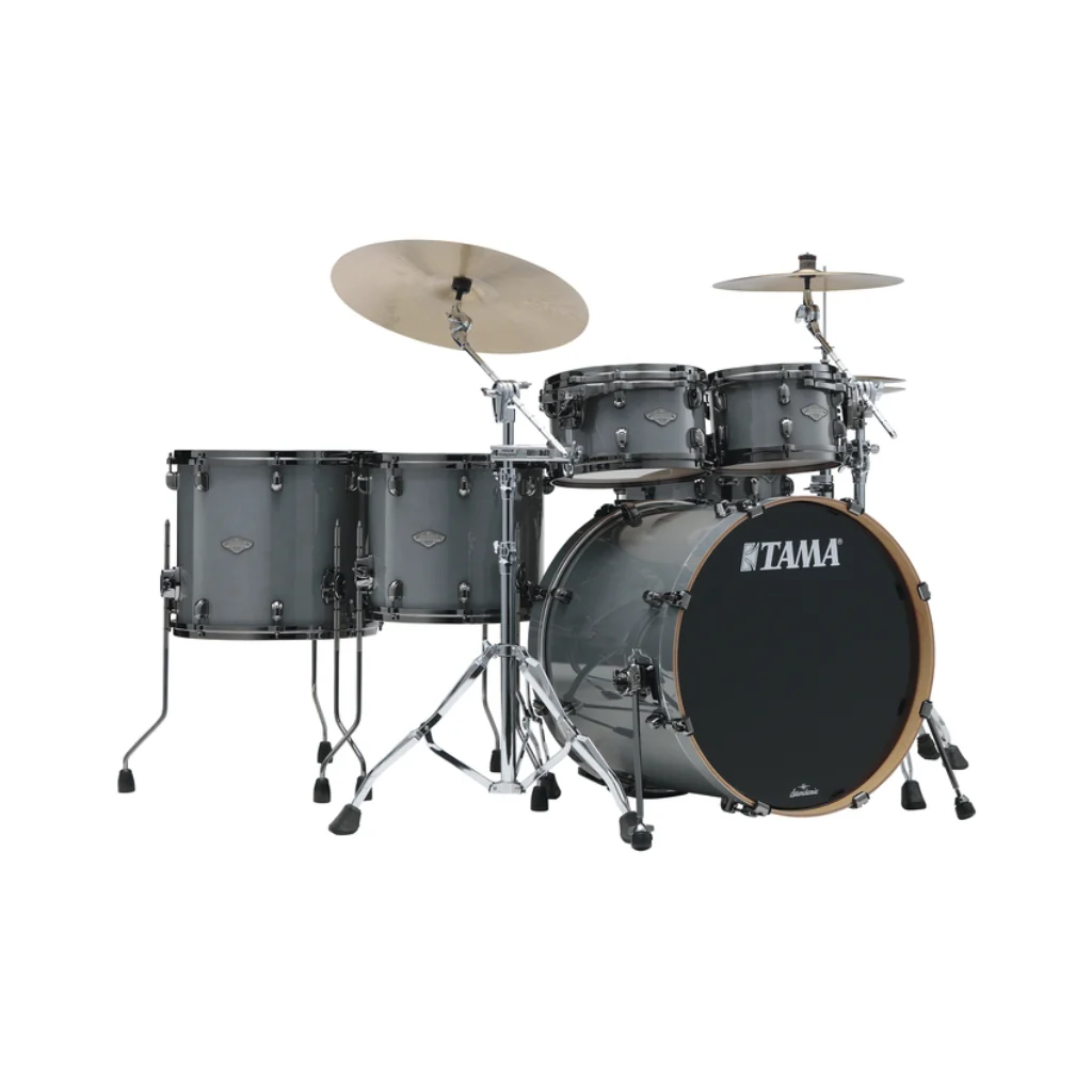 TAMA Starclassic Performer 5-Piece Shell Pack - Smoky Grey, Hyper-Drive Configuration & Black Nickel Shell Hardware