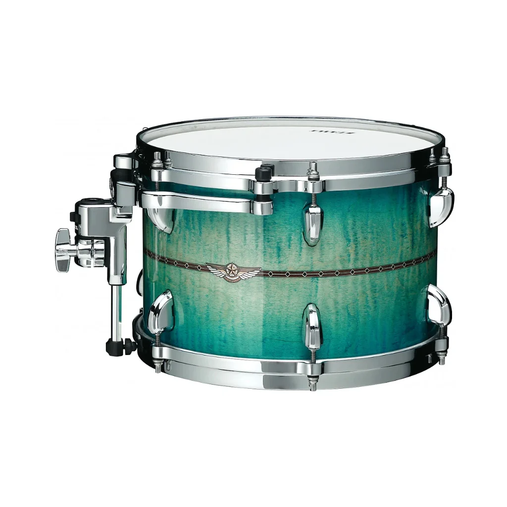 Tama TMT1007SRECB Star Maple Rack Tom - 10 inches - Emerald Sea Curly Maple Burst