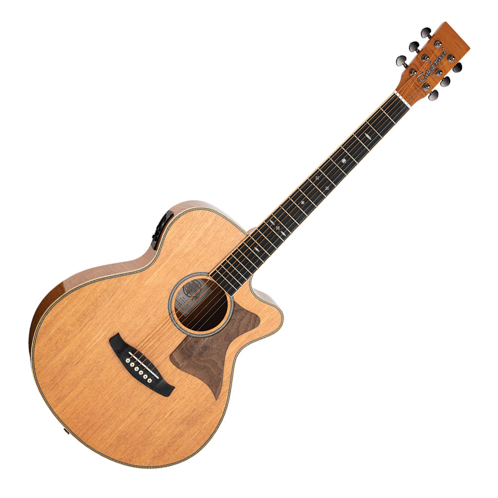 Tanglewood Reunion Pro SF C/E Flamed Mahogany Solid Spruce Top - Image 8