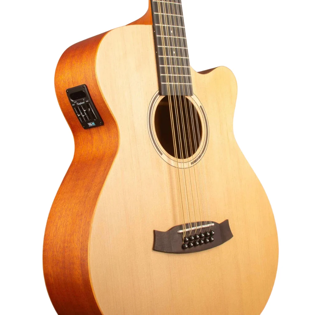 Tanglewood Roadster II Superfolk 12-String Acoustic-Electric Guitar - Natural Satin - Image 8