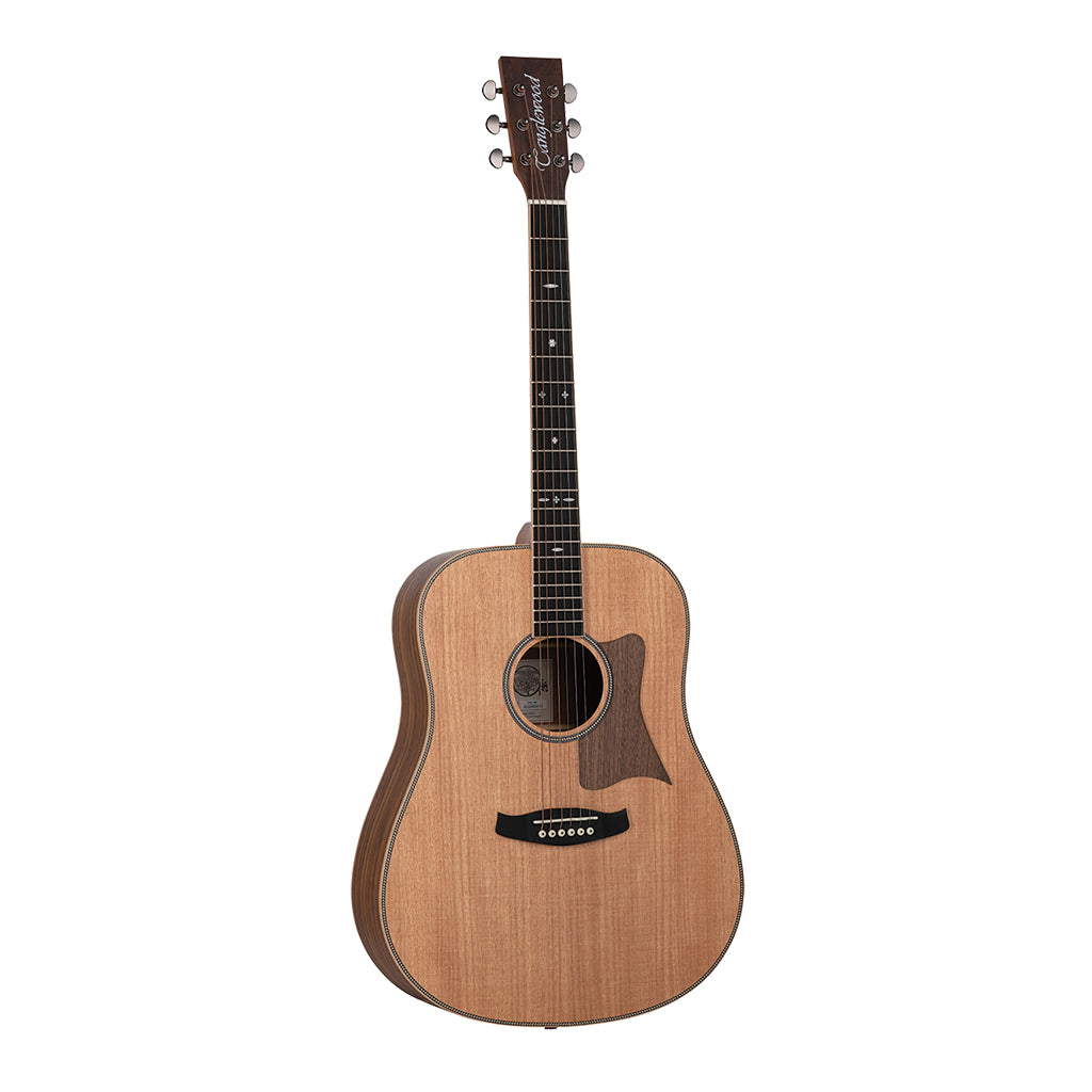 Tanglewood TRU5-HR Reunion Pro Solid Australian Red Cedar Top Dreadnought with Hawaiian Rain Wood Back and Sides - Image 2