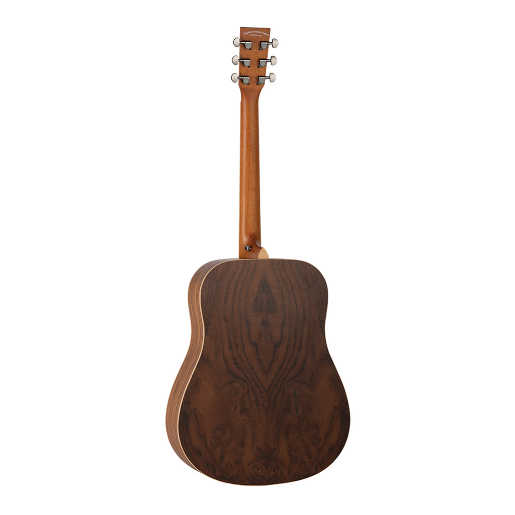 Tanglewood TRU5-HR Reunion Pro Solid Australian Red Cedar Top Dreadnought with Hawaiian Rain Wood Back and Sides - Image 3
