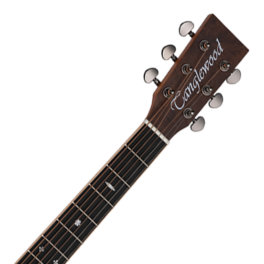 Tanglewood TRU5-HR Reunion Pro Solid Australian Red Cedar Top Dreadnought with Hawaiian Rain Wood Back and Sides - Image 4