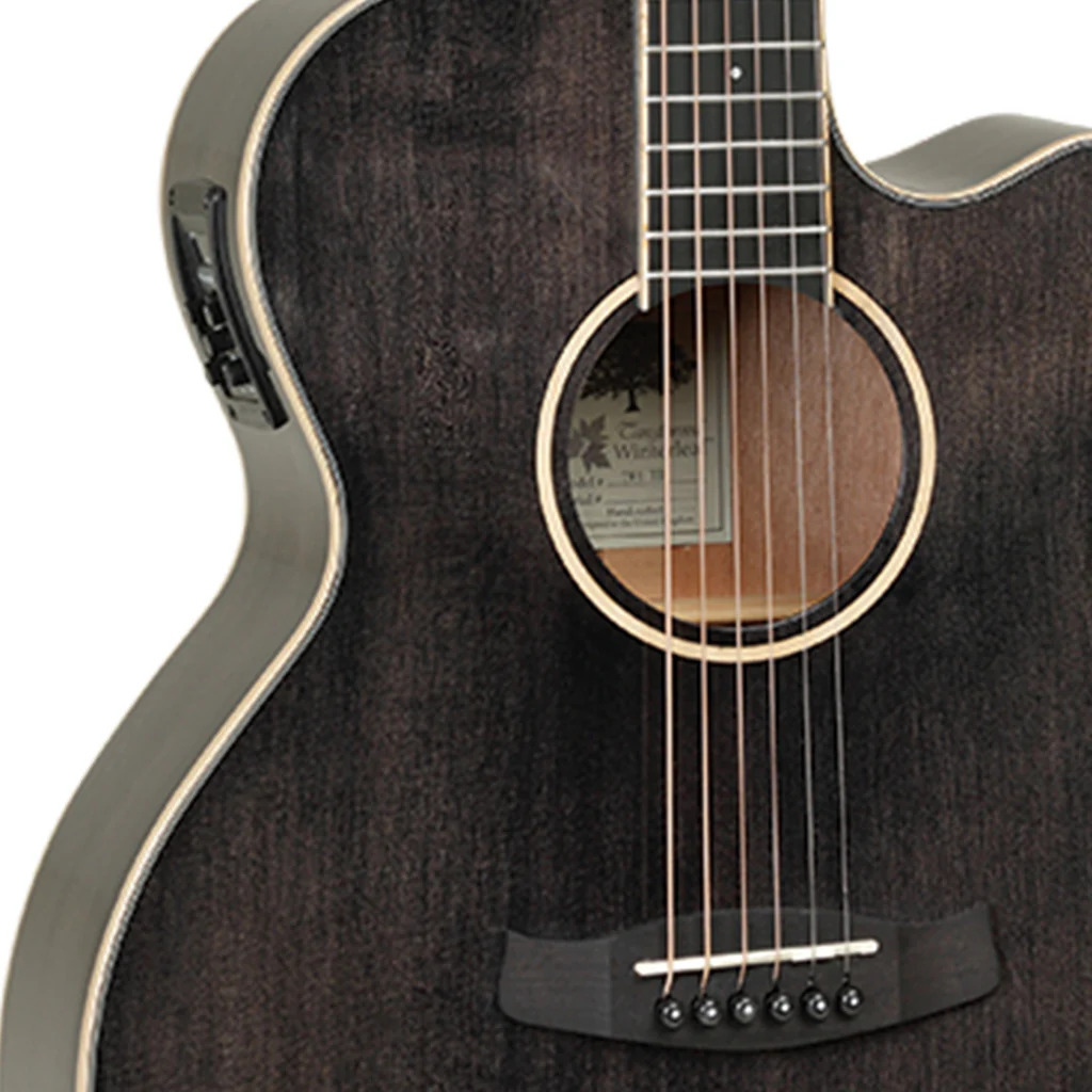 Tanglewood TW4BS Winterleaf SF C/E Black Shadow Gloss - Image 7