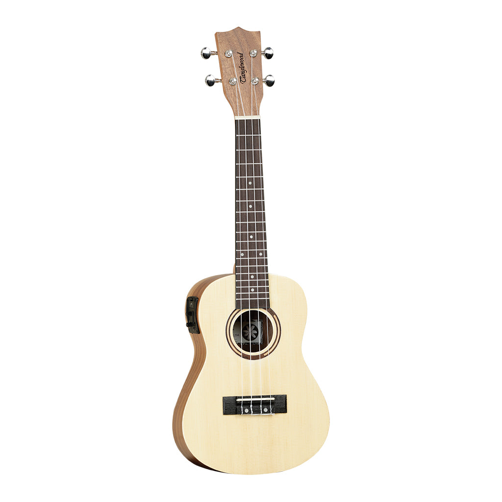 Tanglewood TWT9EB Tiare Concert Ukulele with Pickup Spruce Koa with Gig Bag - Image 2