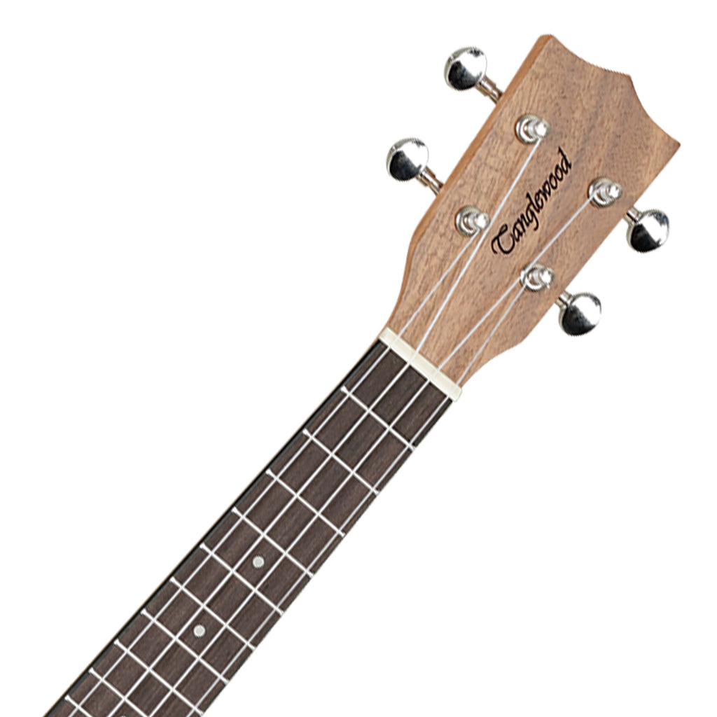 Tanglewood TWT9EB Tiare Concert Ukulele with Pickup Spruce Koa with Gig Bag - Image 4