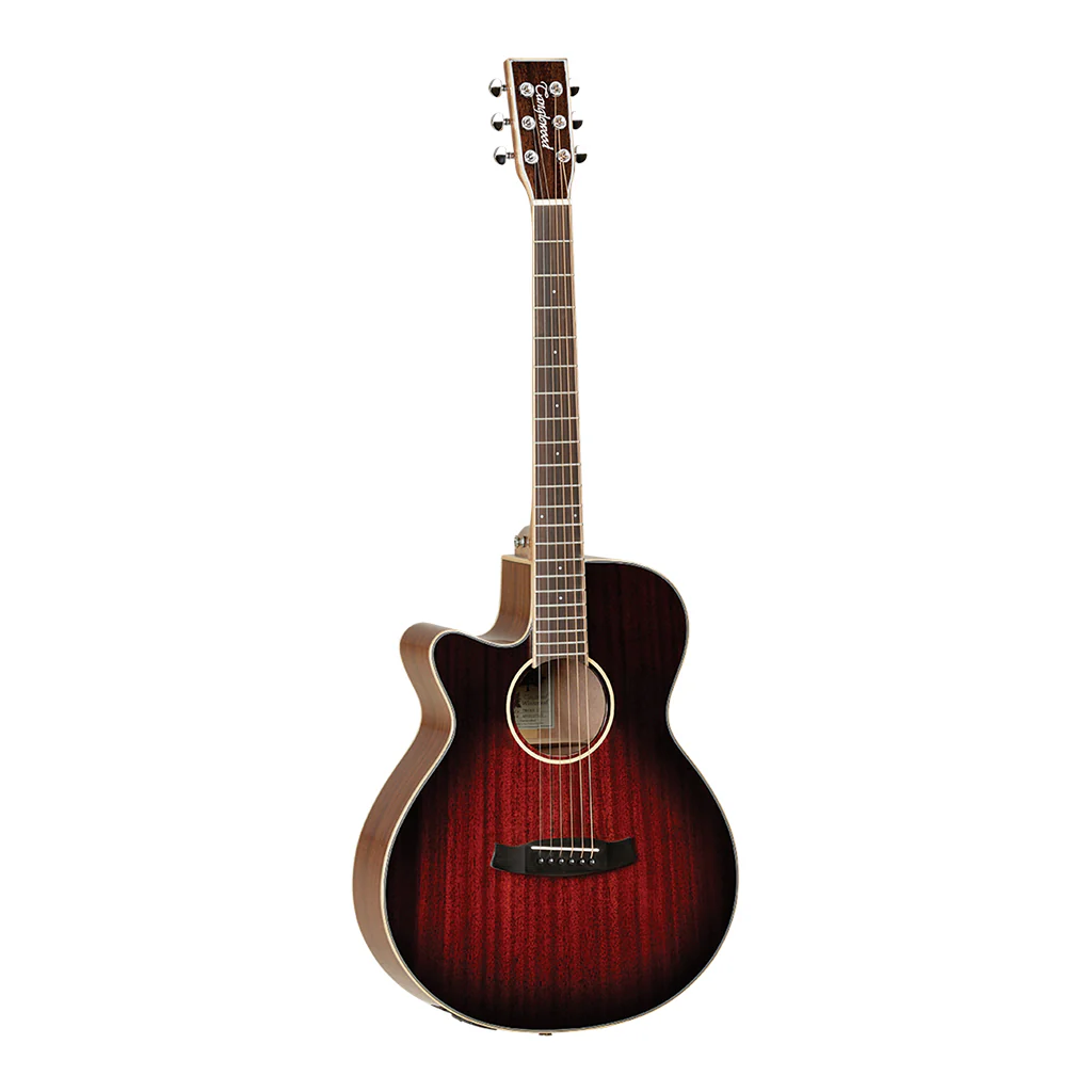 Tanglewood Winterleaf Superfolk C/E Left Handed - Antique Vintage Burst Gloss - Image 3