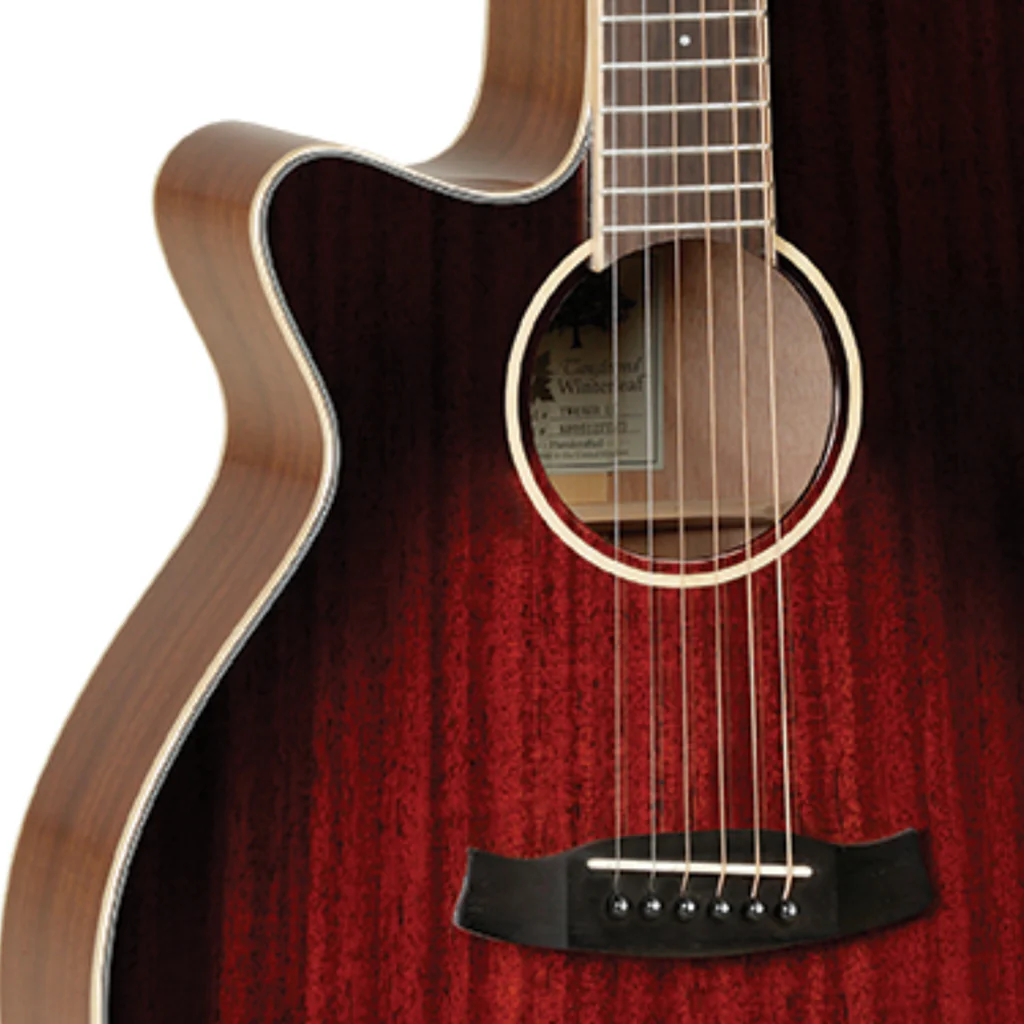 Tanglewood Winterleaf Superfolk C/E Left Handed - Antique Vintage Burst Gloss - Image 6