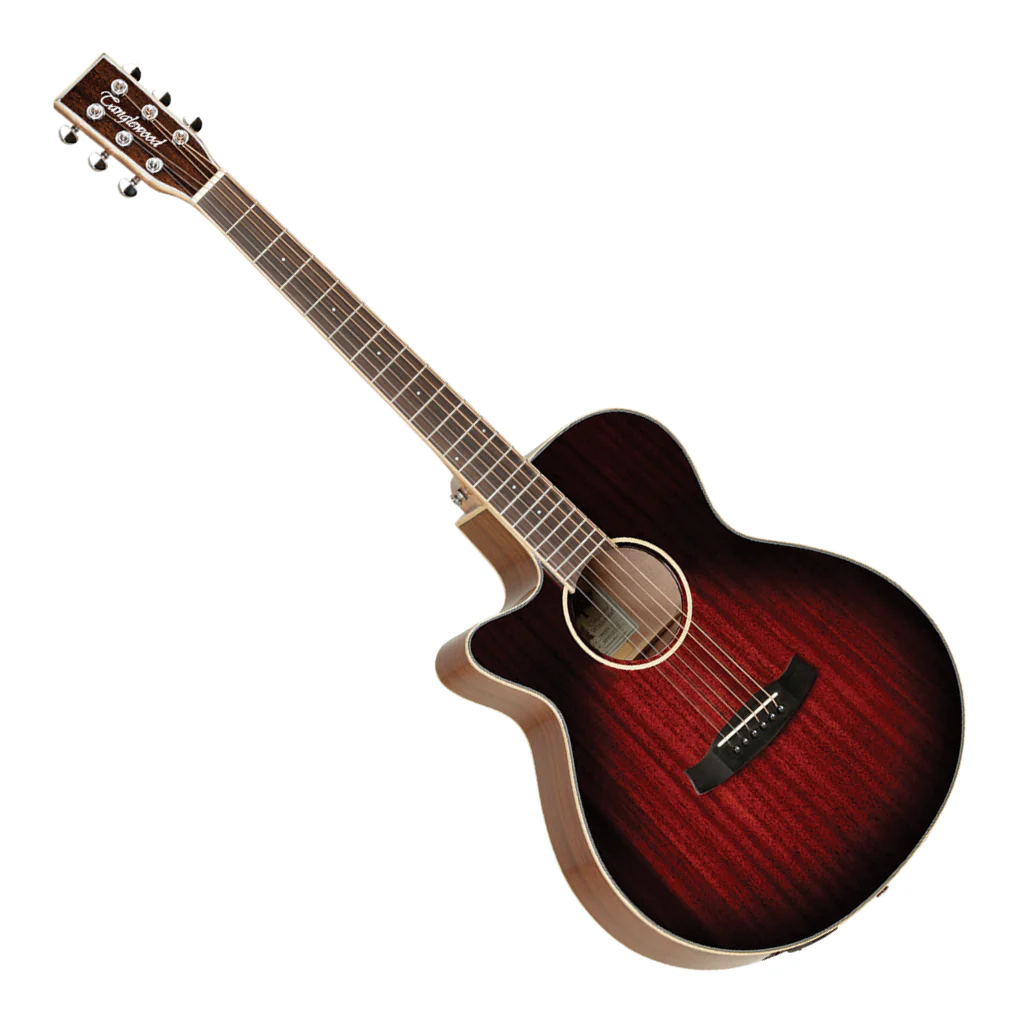 Tanglewood Winterleaf Superfolk C/E Left Handed - Antique Vintage Burst Gloss - Image 7