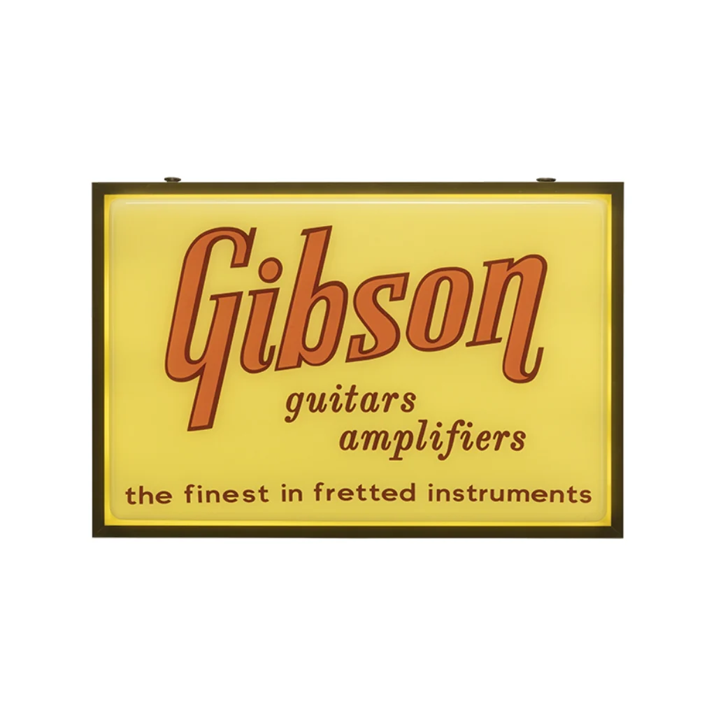 The Gibson Custom Logo LED Gold Sign - Image 3