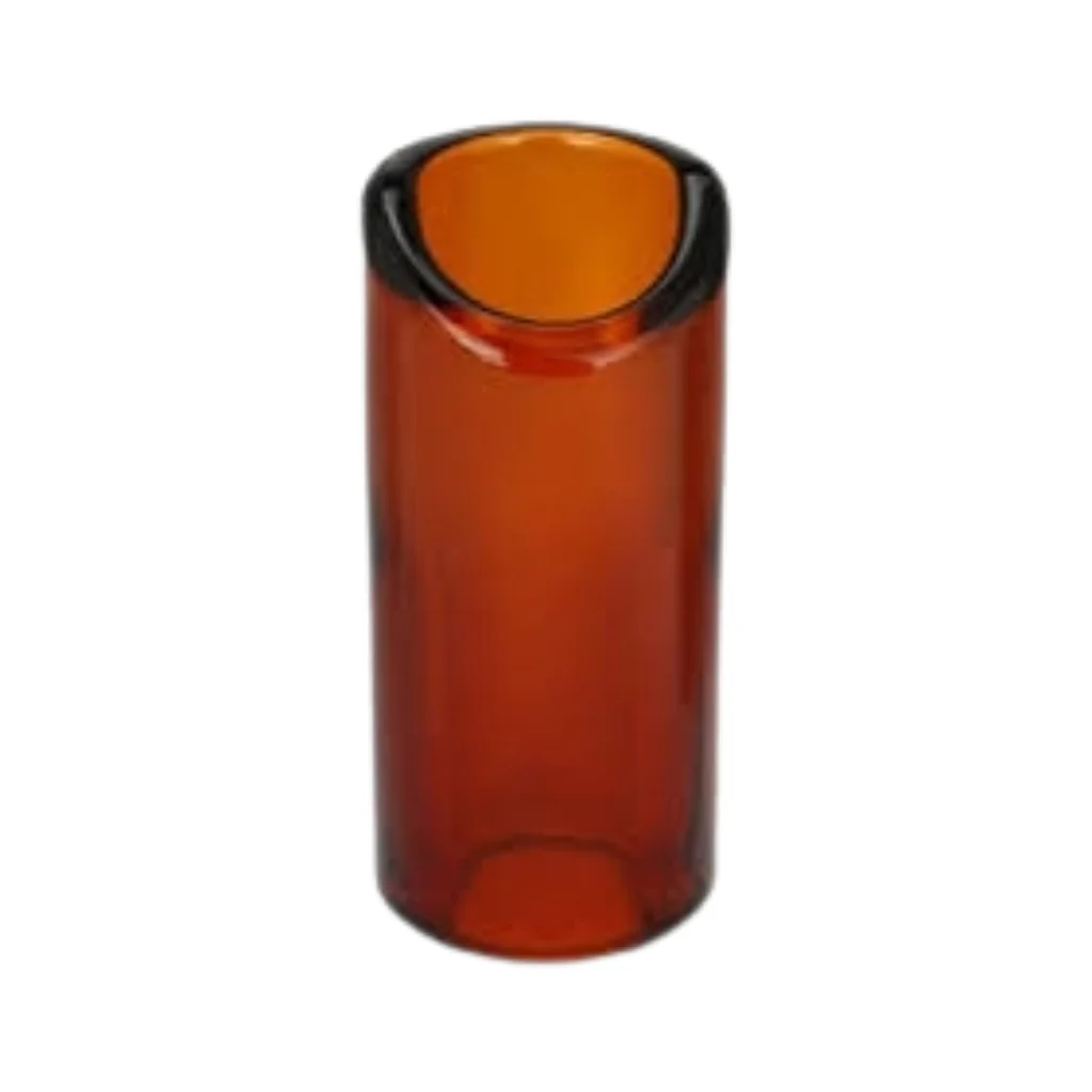 The Rock Slide Moulded Glass Guitar Slide - Medium, Amber - Image 2