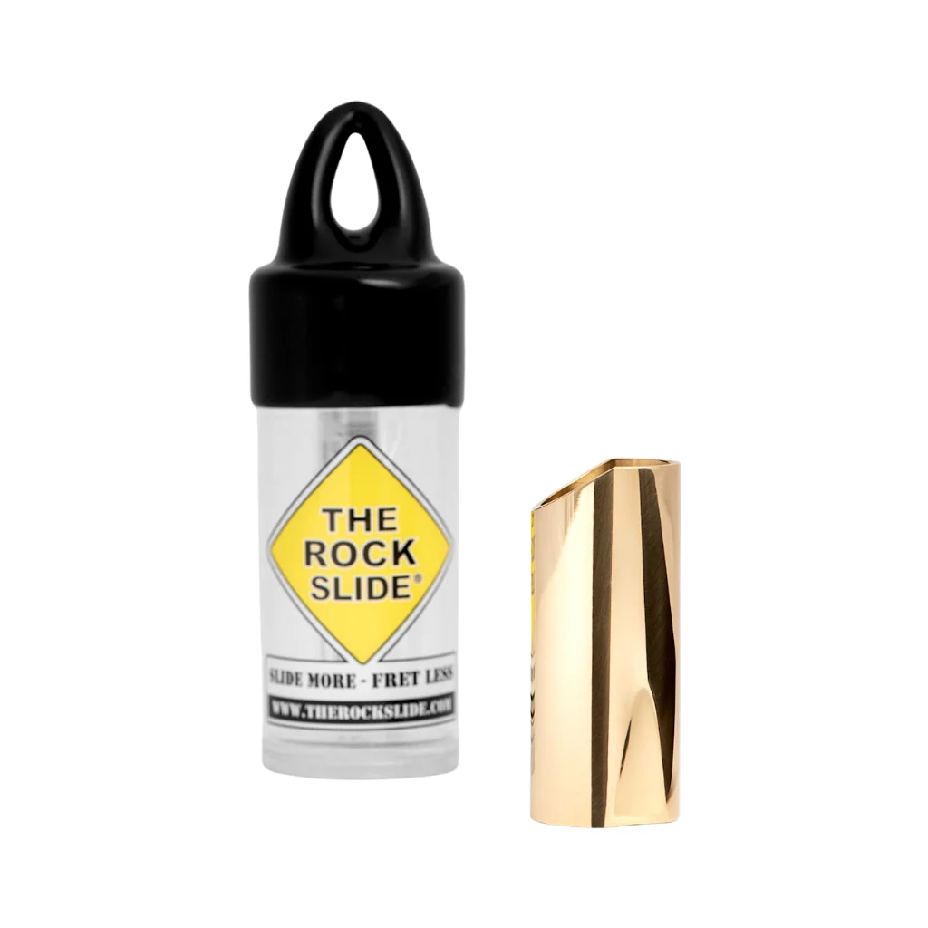 The Rock Slide Polished Brass Guitar Slide - Extra Large