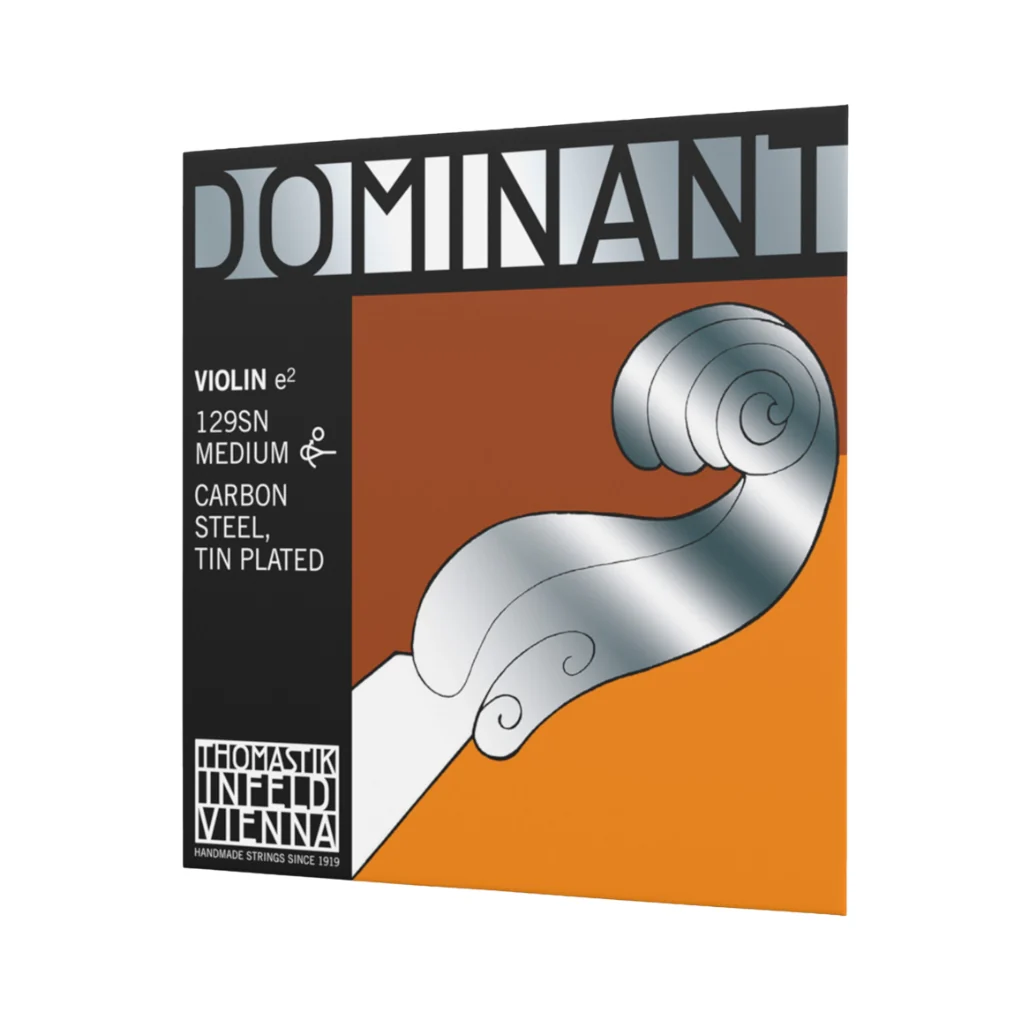 Thomastik 129SN Dominant Carbon Steel String - E, Tin Plated