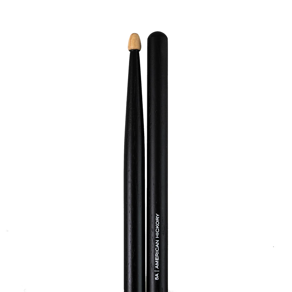 Total Percussion 5A Drumsticks - Wood Tip - Black