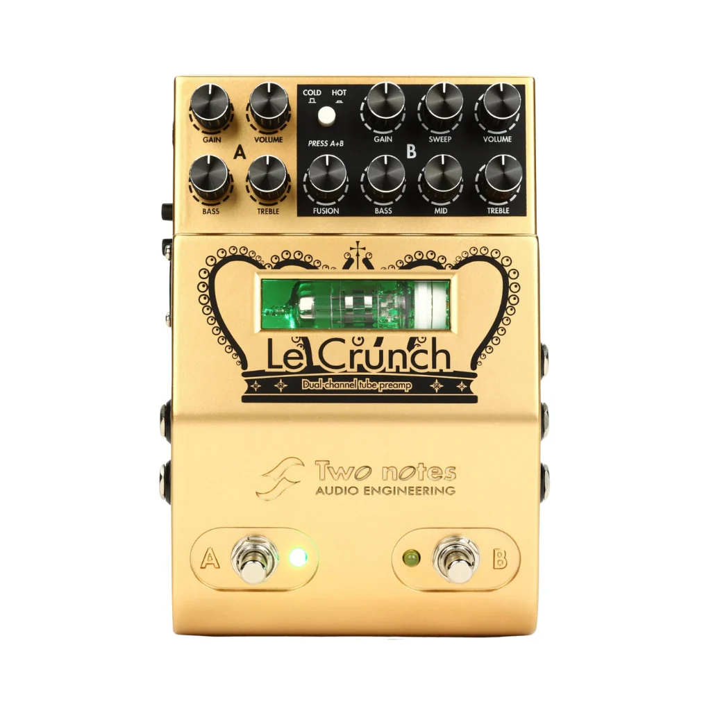 Two Notes Le Crunch 2-channel British Tones Tube Preamp Pedal