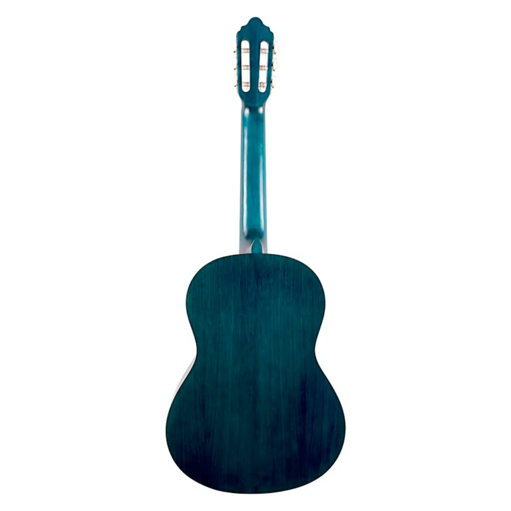 Valencia - 200 Series 1/2 Size Classical Guitar - Transparent Blue - Image 4