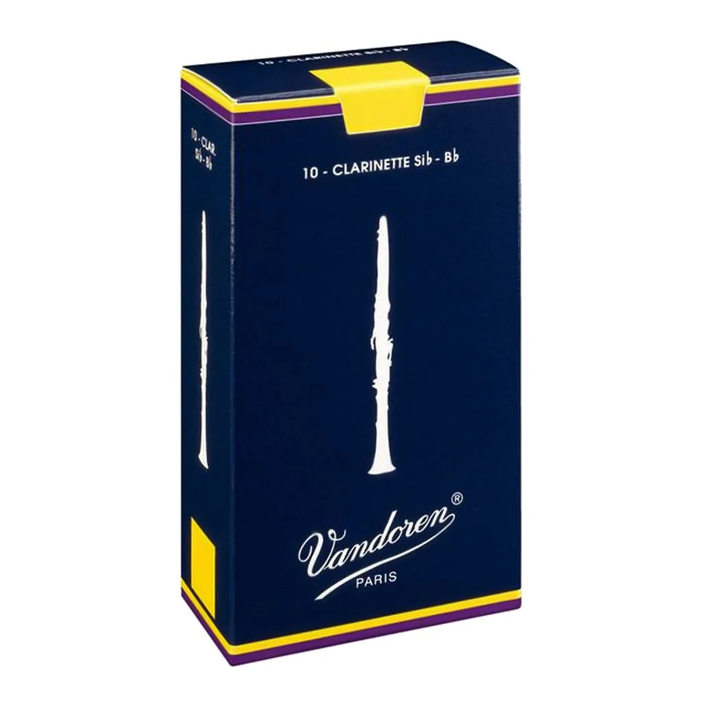 Vandoren Traditional B-Flat Clarinet Reeds Grade 3 - Box of 10