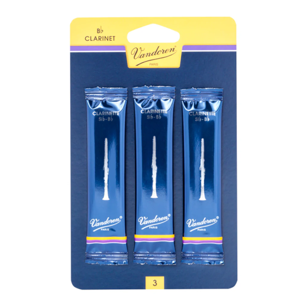 Vandoren Traditional B Flat Clarinet Reeds - Size 2 - 3 pack