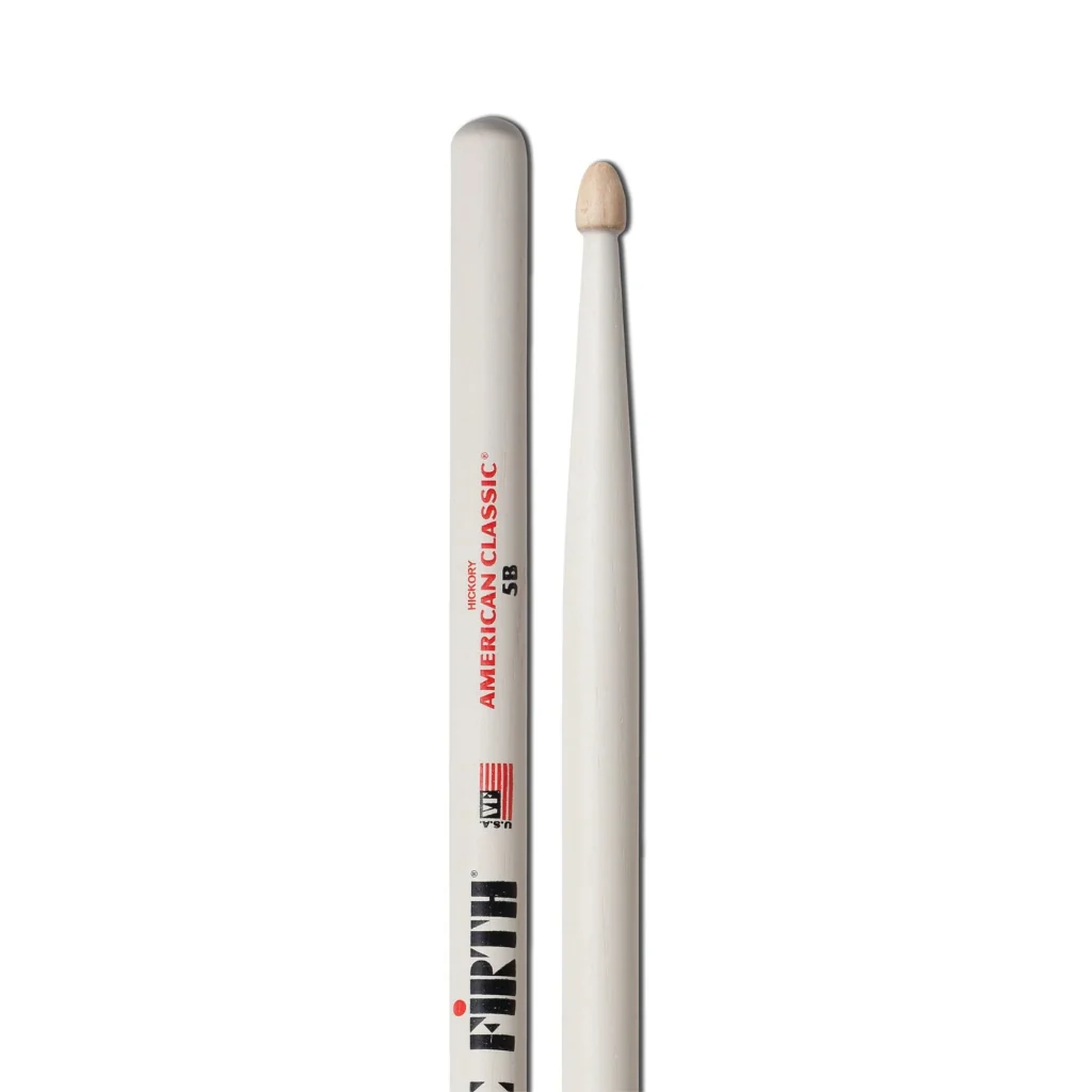 Vic Firth American Classic Drumsticks - 5B - White Finish