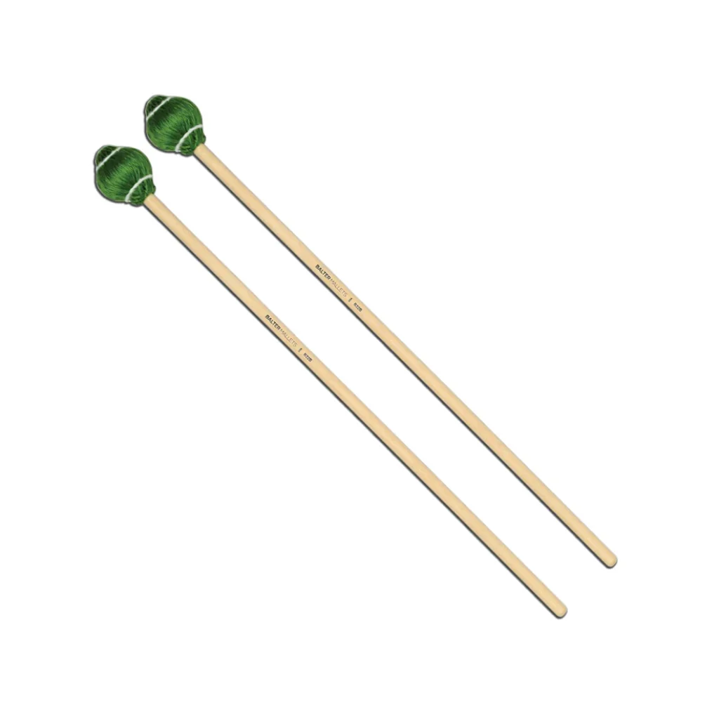 Vic Firth Balter B22 Birch Pro Vibe Series Mallets - Green Cord/Medium Hard