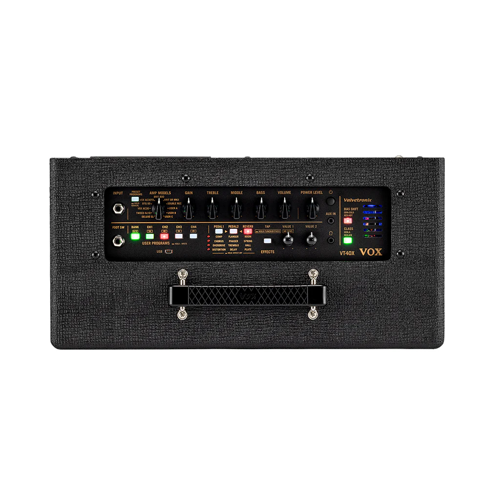 Vox VT40X Valvetronix Compact Modeling Guitar Amplifier - Classic Blue - Image 2