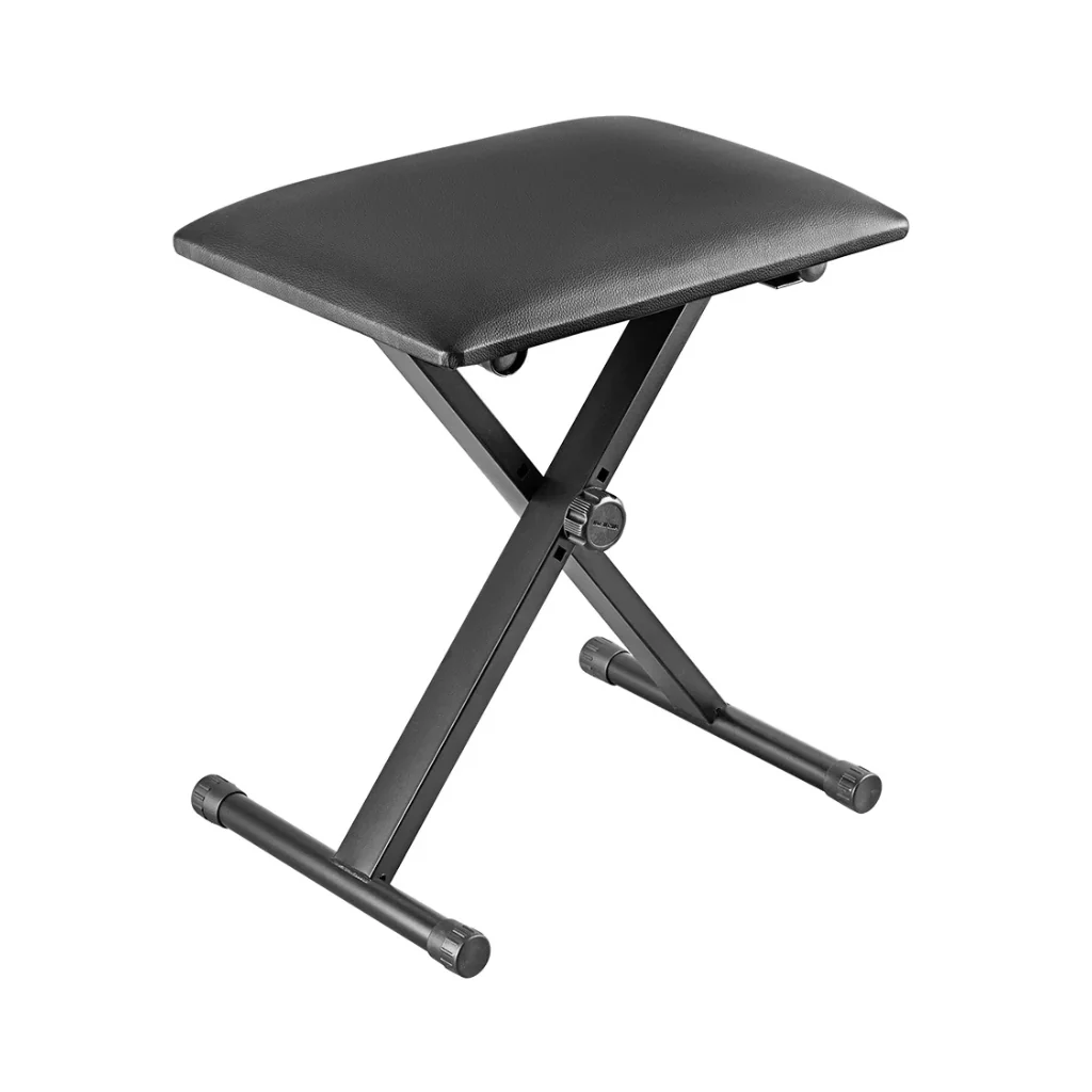 XTR XKT42 Padded Lightweight Keyboard Stool -  Black