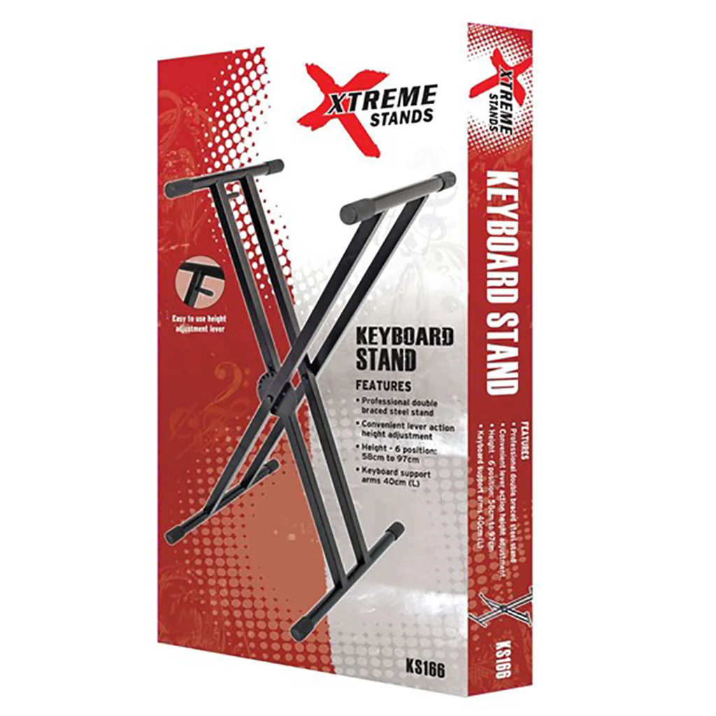 Xtreme - KS166 Keyboard Stand - Black - Image 2