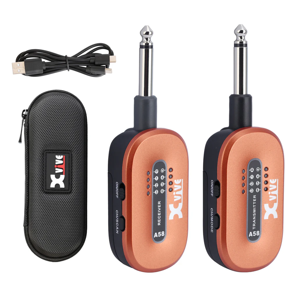 Xvive A58 Guitar Wireless System 5.8Ghz - Orange - Image 4