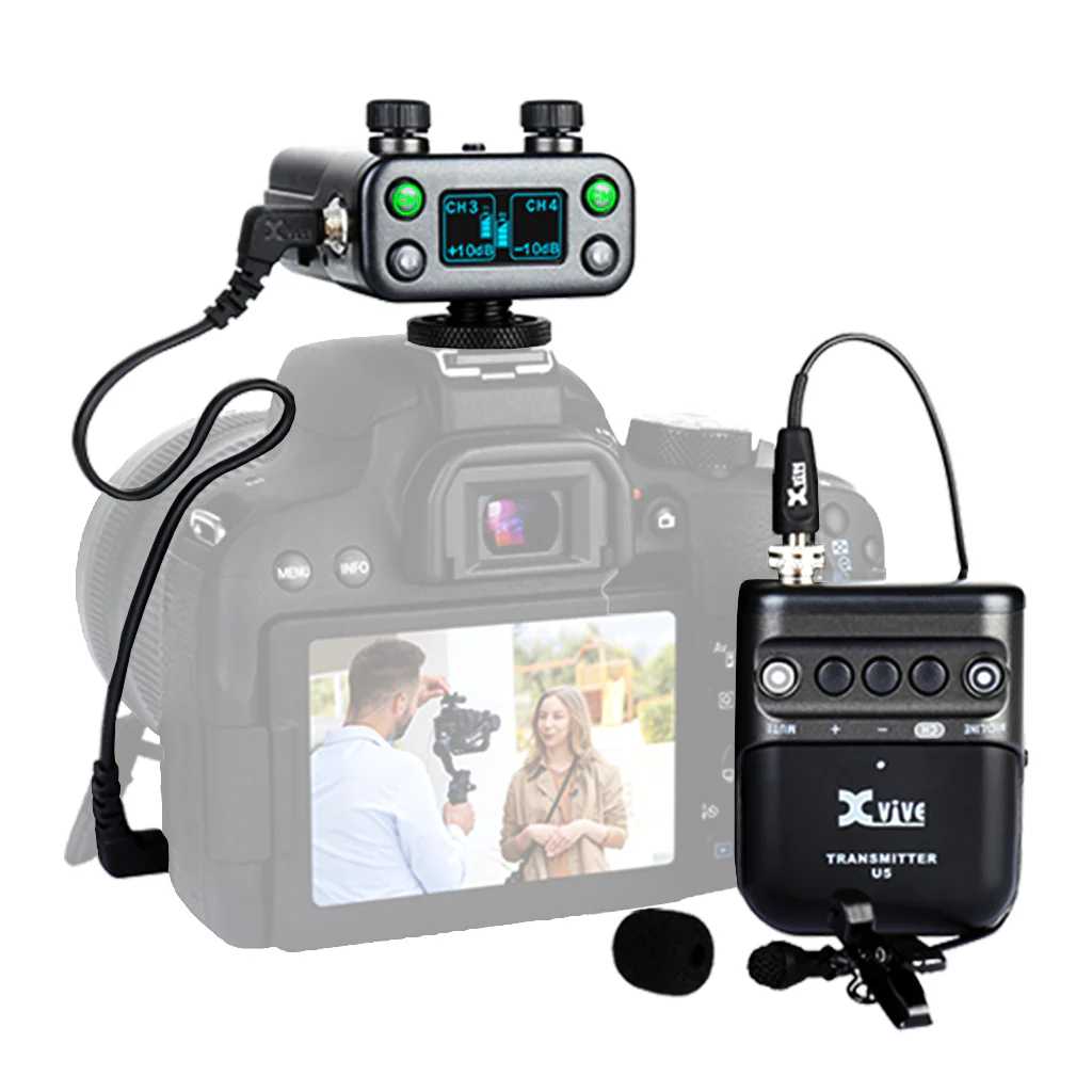 Xvive - U5 Camera-Mount W/Less Lav Mic Sys - 1 Trans - Image 2