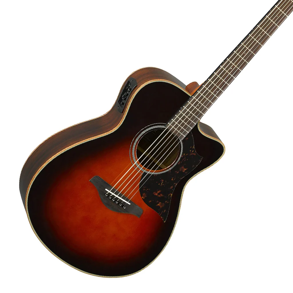 Yamaha AC1R Acoustic Guitar with Cutaway - Brown Sunburst - Image 6