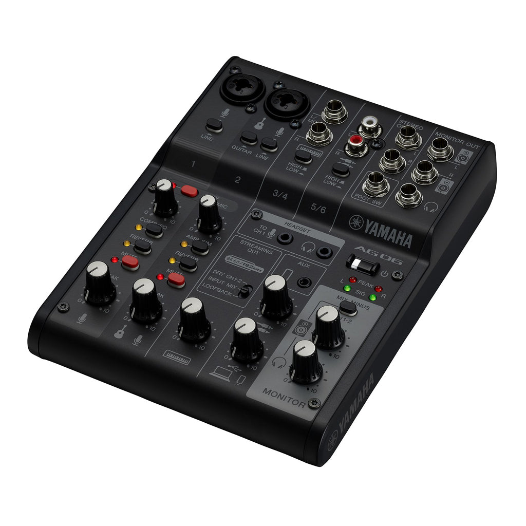 Yamaha AG06 MK2 6 Channel Mixer/Interface - Black - Image 3