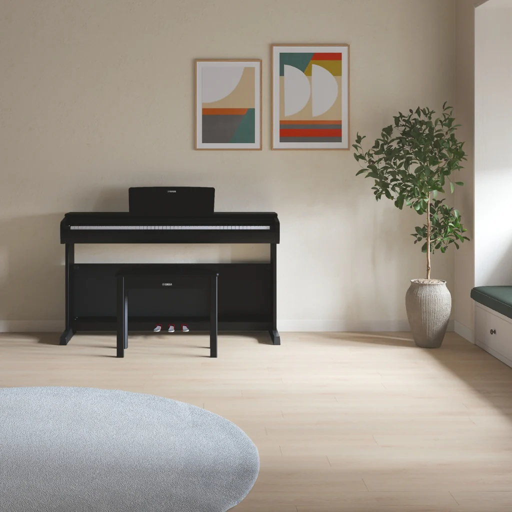 Yamaha Arius YDP-146 88-key Upright Digital Piano with Bench - Black - Image 8