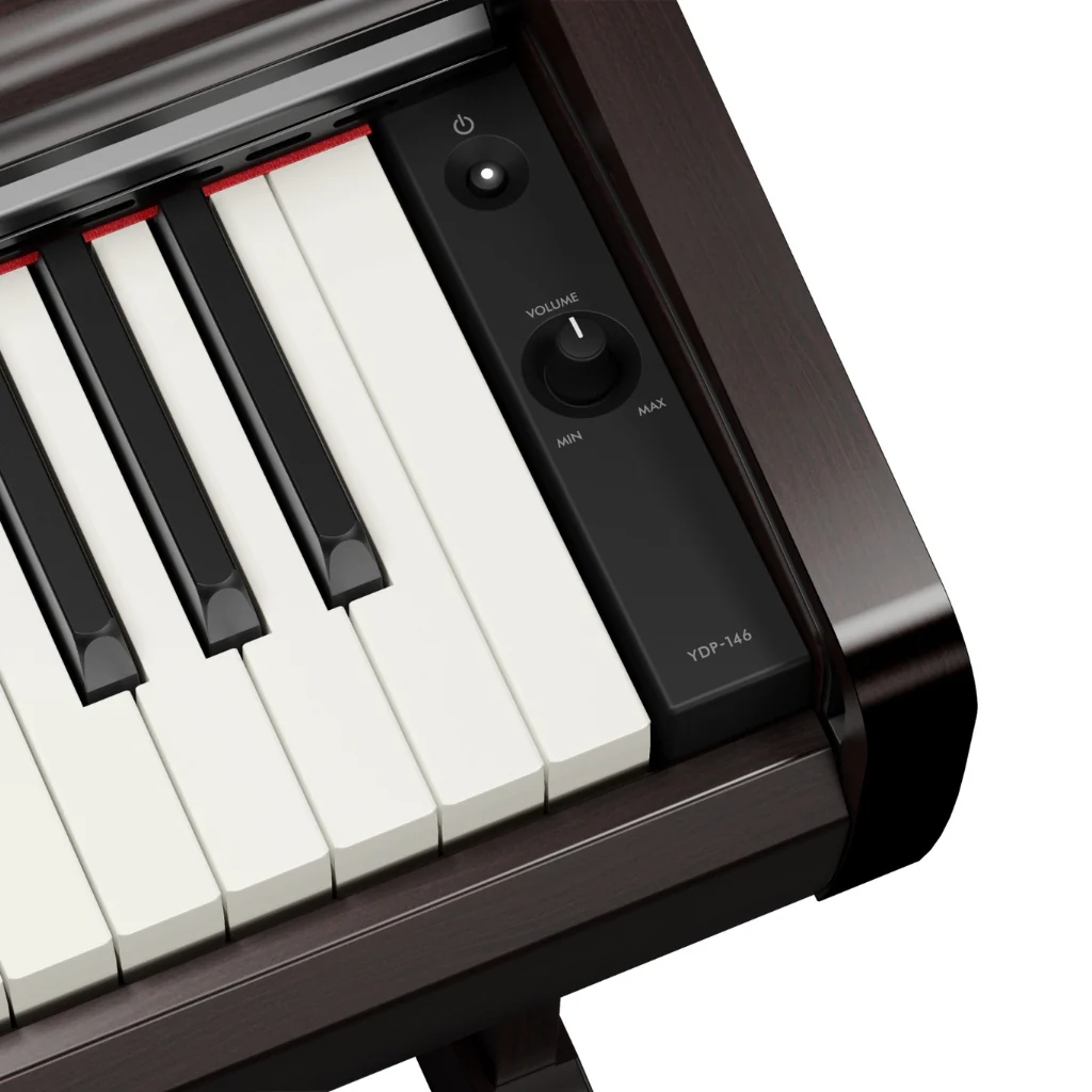 Yamaha Arius YDP-146 88-key Upright Digital Piano with Bench - Rosewood - Image 5