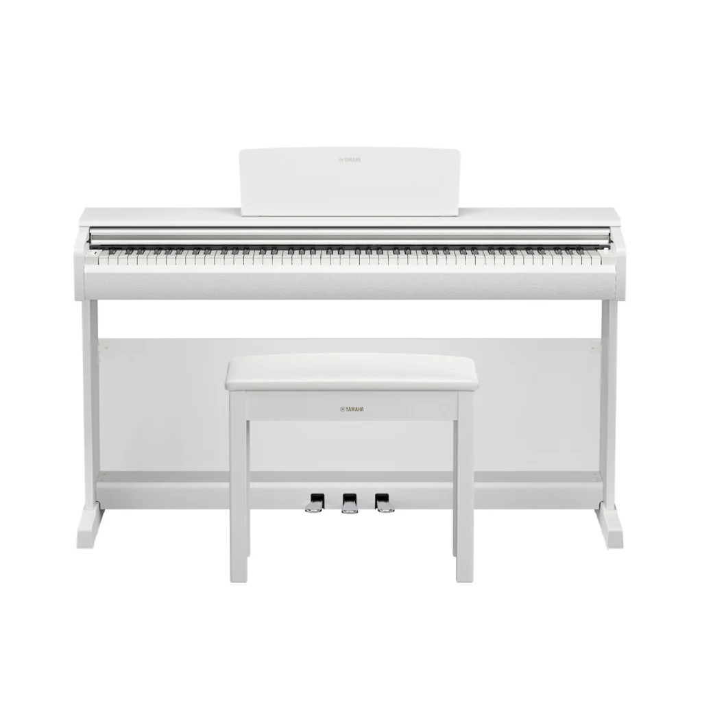 Yamaha Arius YDP-146 88-key Upright Digital Piano with Bench - White - Image 3