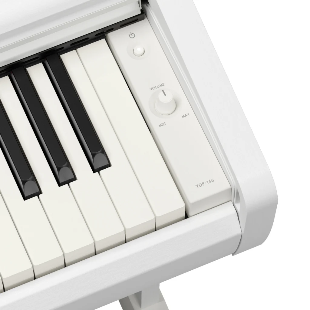 Yamaha Arius YDP-146 88-key Upright Digital Piano with Bench - White - Image 5