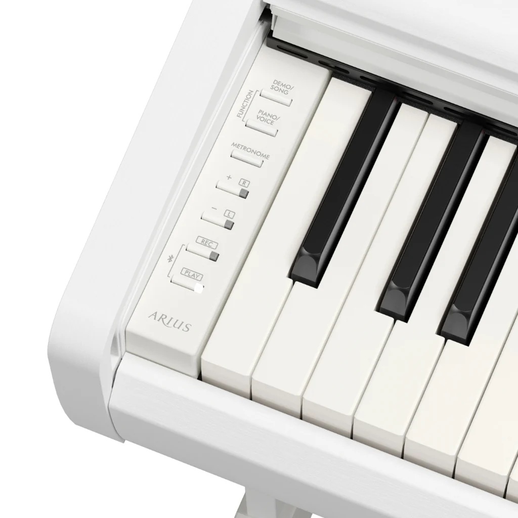 Yamaha Arius YDP-146 88-key Upright Digital Piano with Bench - White - Image 6