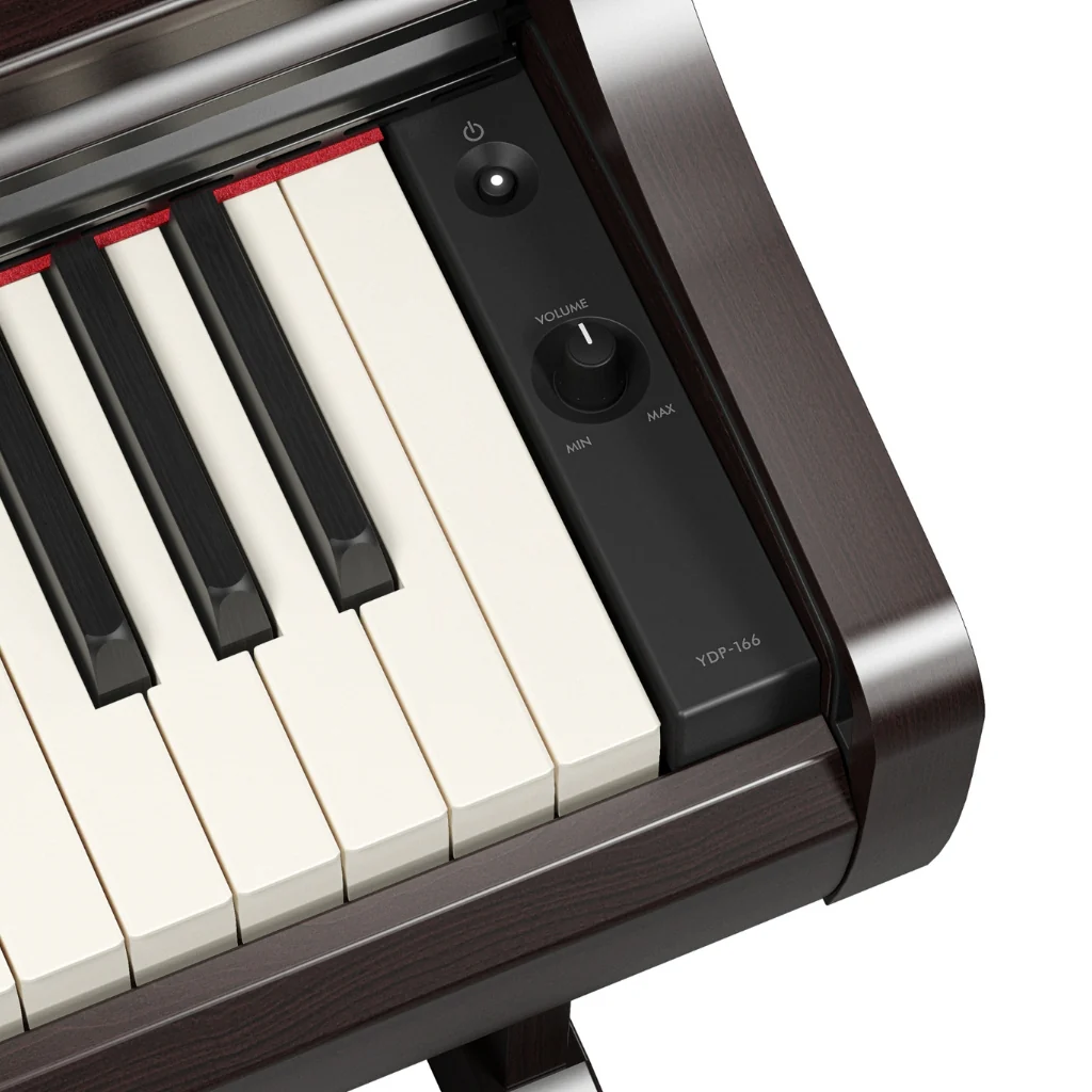 Yamaha Arius YDP-166 88-key Upright Digital Piano with Bench - Rosewood - Image 5