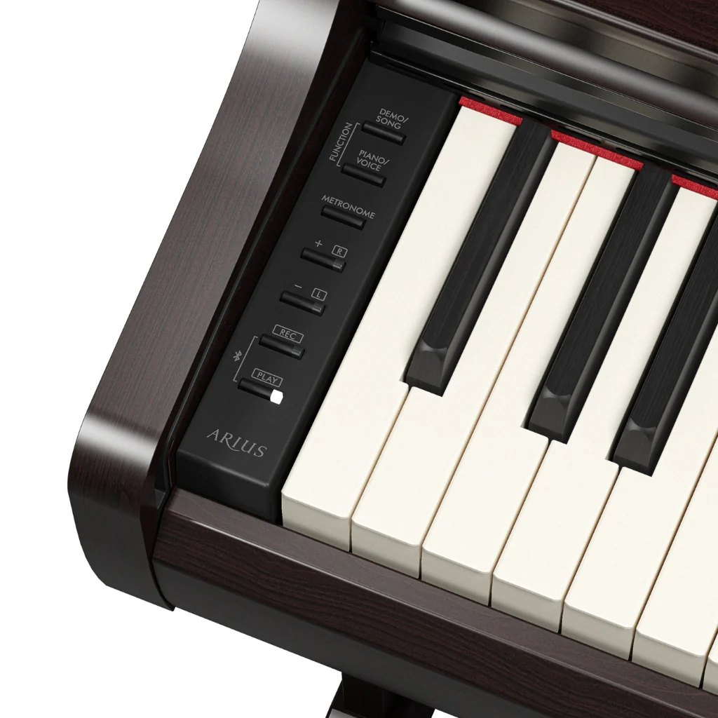 Yamaha Arius YDP-166 88-key Upright Digital Piano with Bench - Rosewood - Image 6
