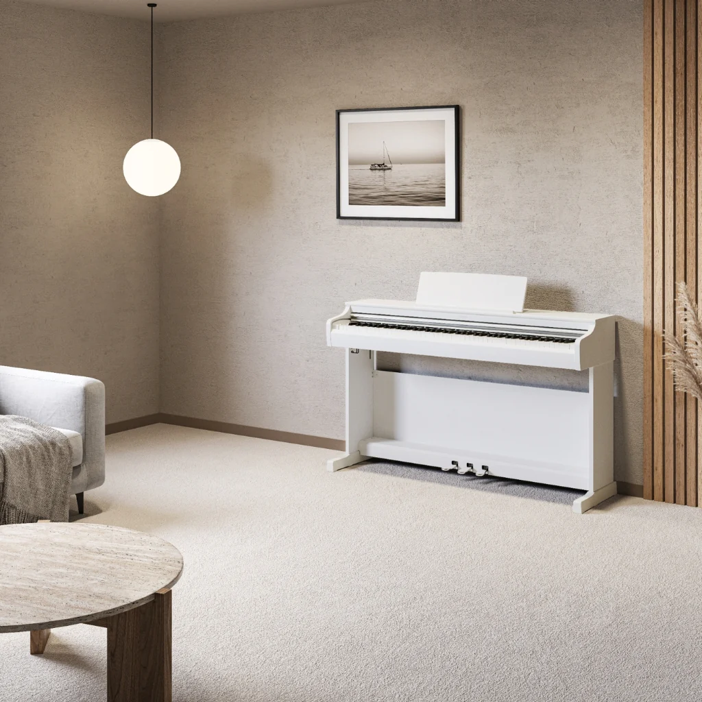 Yamaha Arius YDP-166 88-key Upright Digital Piano with Bench - White - Image 9
