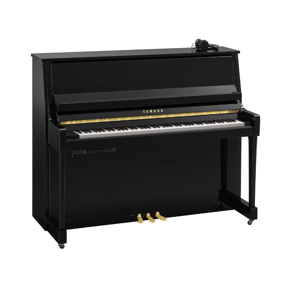 Yamaha B30 SC3 121cm Silent Upright Piano - Polished Ebony