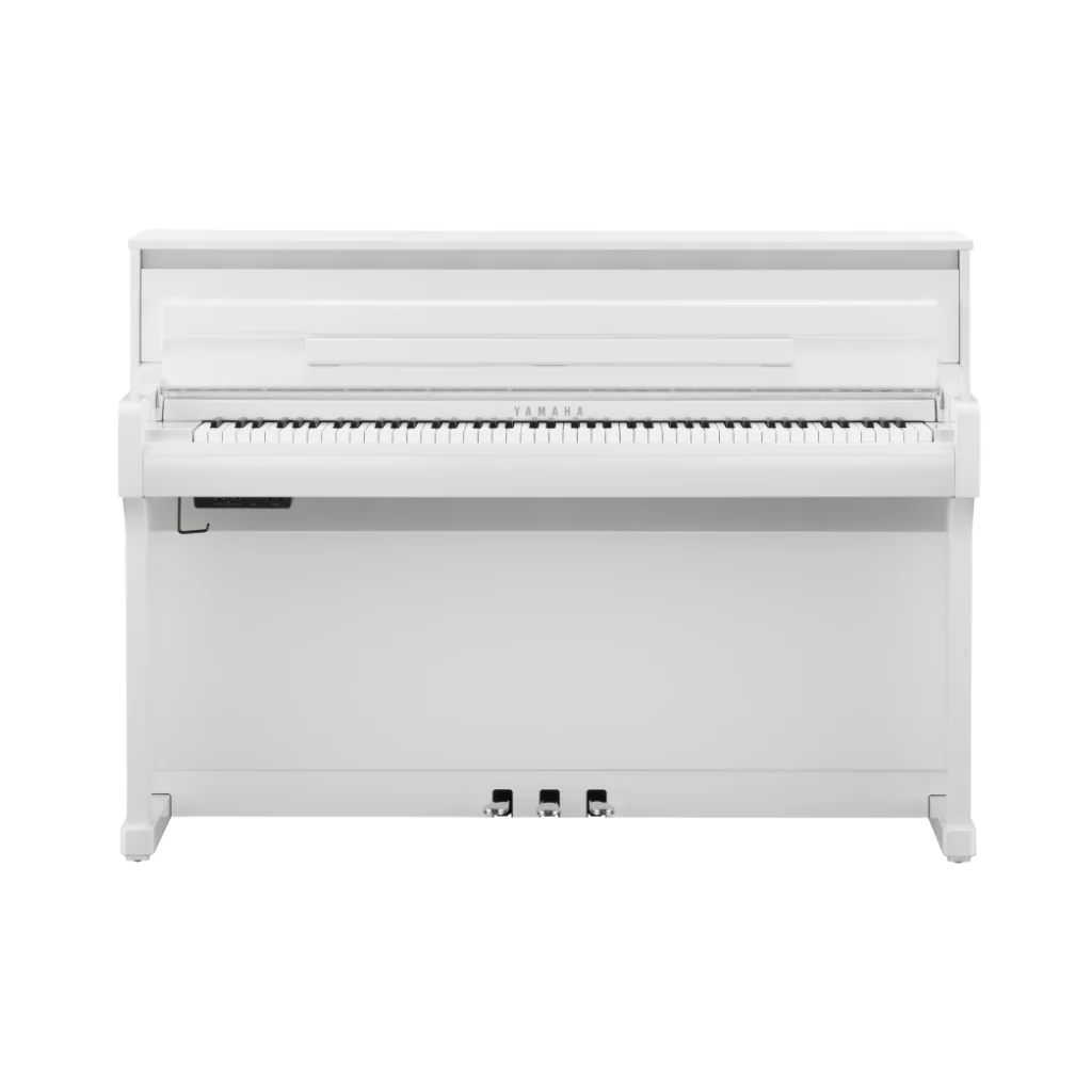 Yamaha CLP885PWH Clavinova Digital Piano - Polished White - Image 2