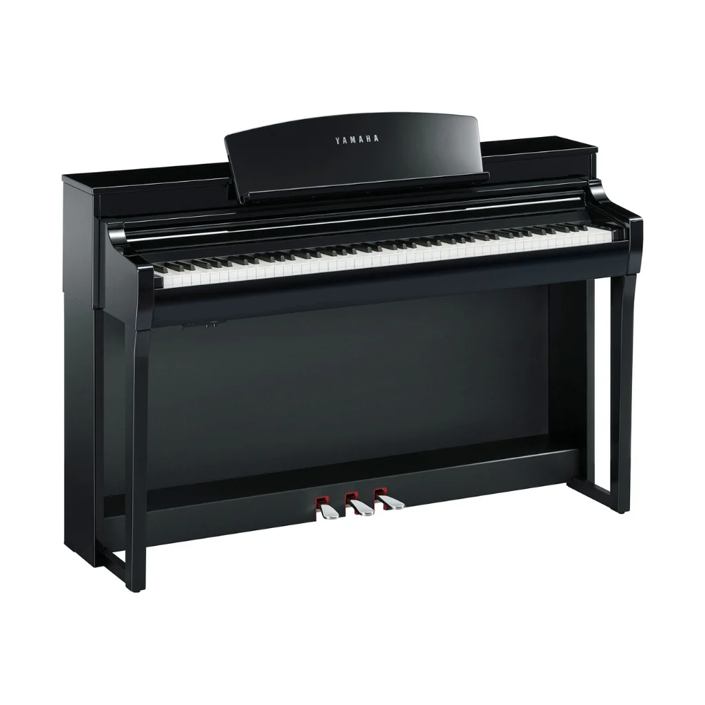 Yamaha CSP255 Smart Digital Piano with Stream Lights in Polished Ebony