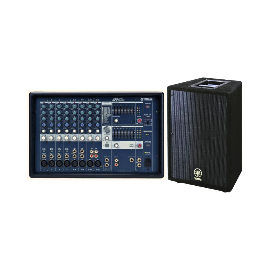 Yamaha EMX212S Powered Mixer w/A10 PA Speaker