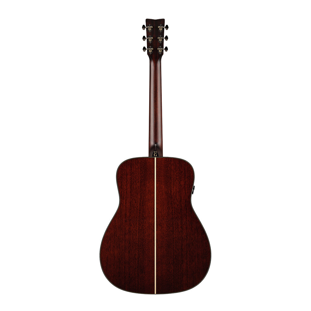 Yamaha FG9 MX Dreadnought with Atmosfeel Pickup - Natural, Ebony Fingerboard - Image 3