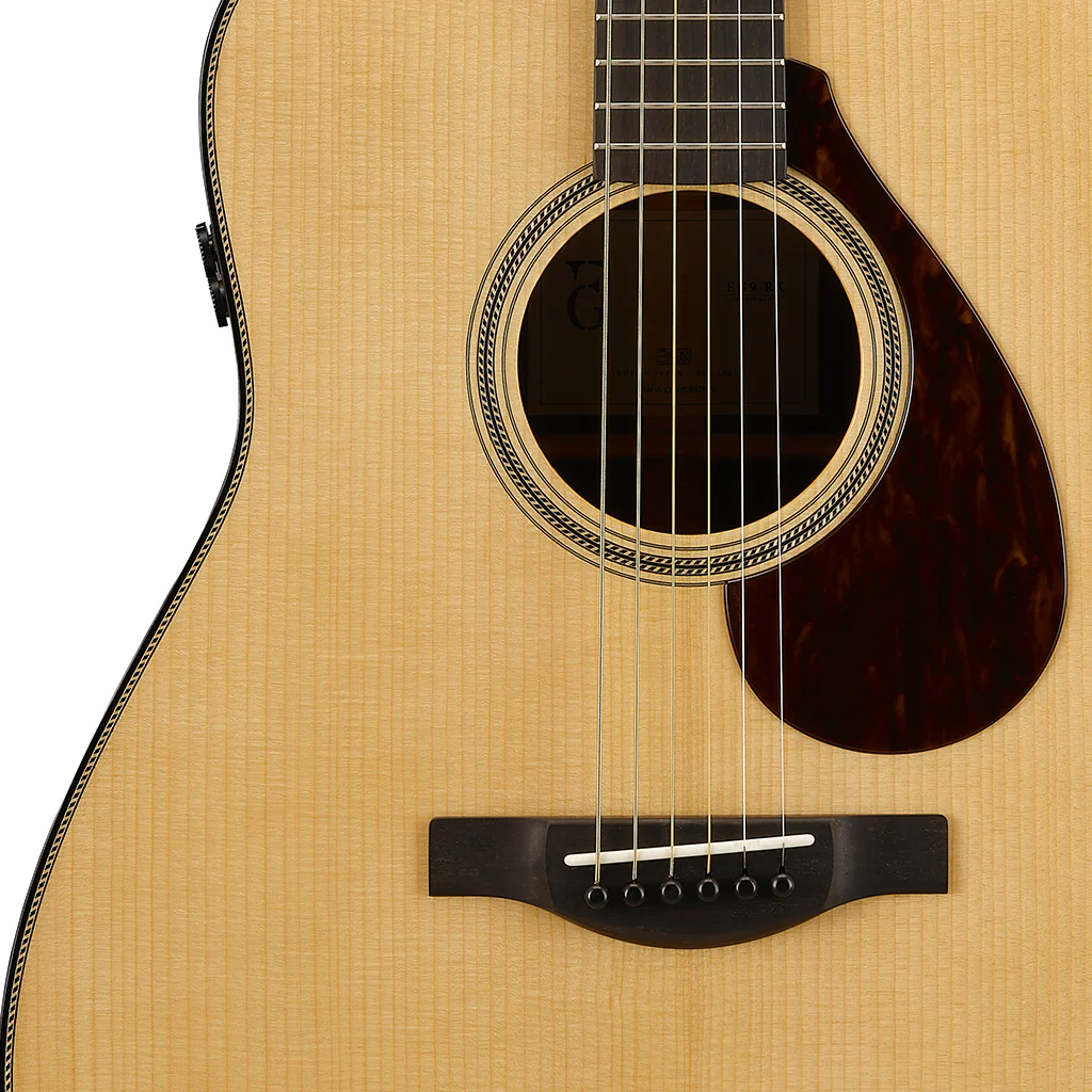 Yamaha FG9 RX Dreadnought with Atmosfeel Pickup - Natural, Ebony Fingerboard - Image 6