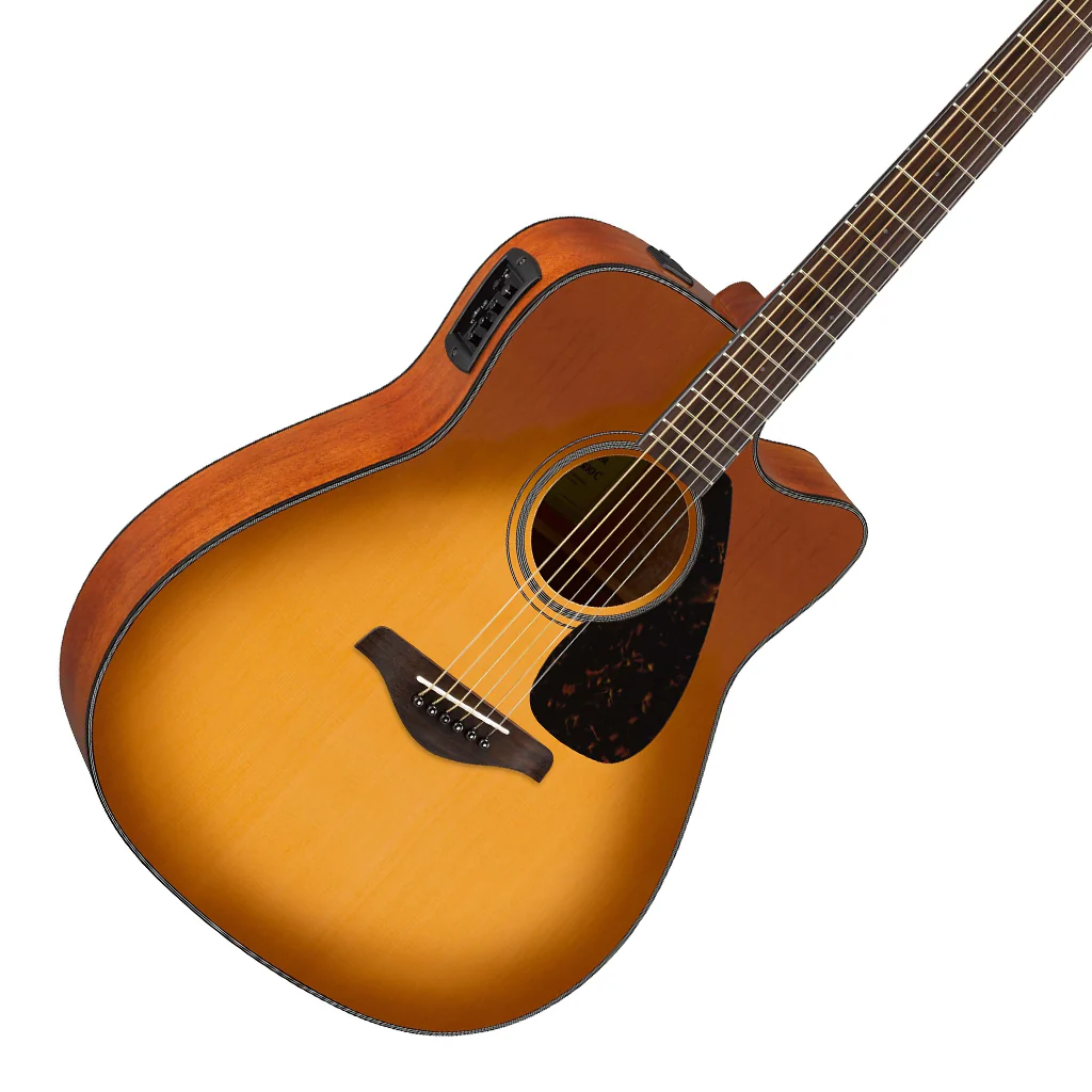 Yamaha FGX800C Dreadnought Cutaway Acoustic/Electric - Sand Burst - Image 5