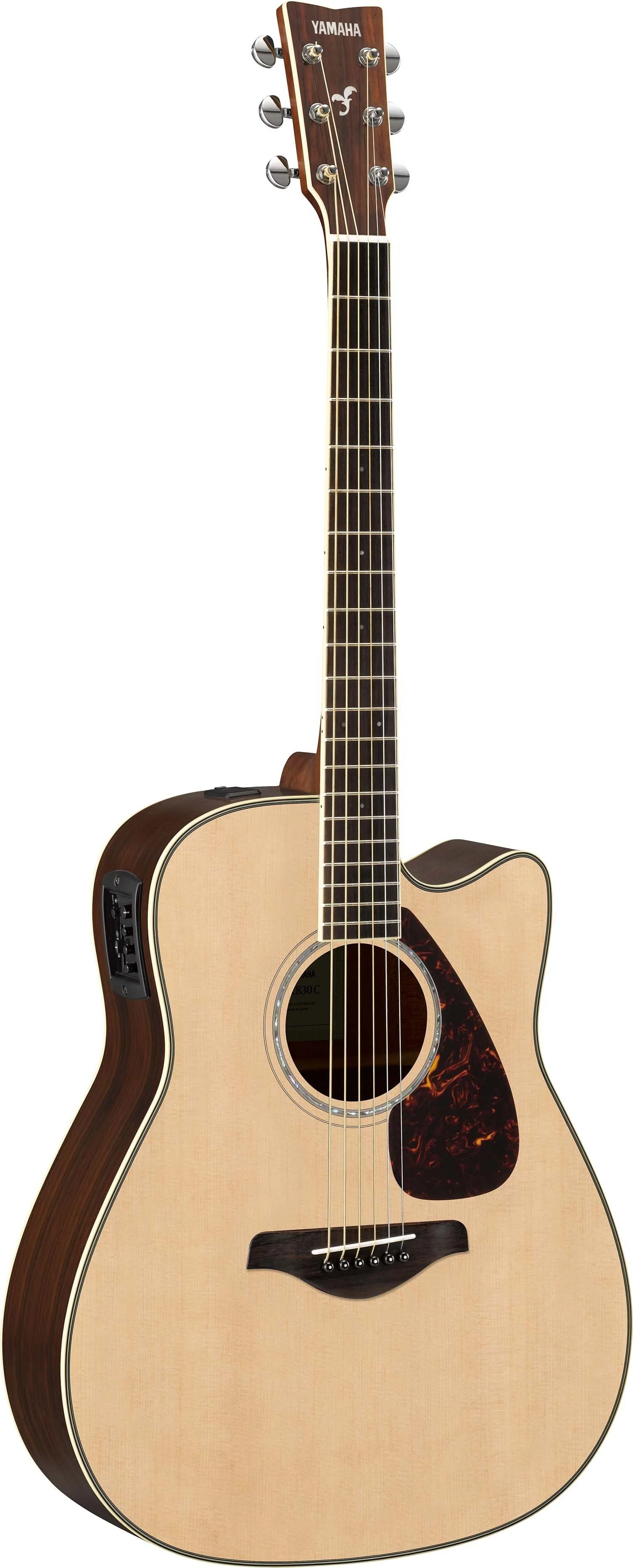 Yamaha FGX830 Dreadnought Cutaway - Natural - Image 3